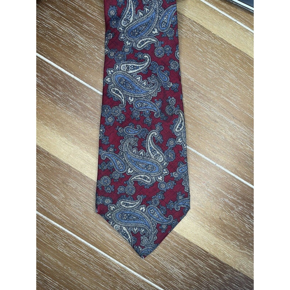 OSCAR DE LA RENTA MEN SILK Red PAISLEY TIE